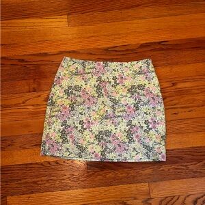 & other stories floral jacquard mini skirt